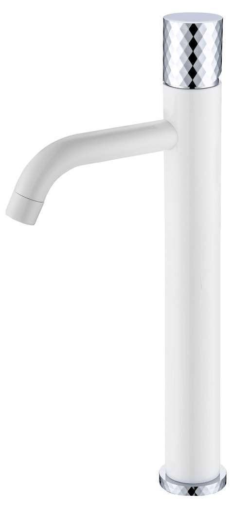 Смеситель Boheme STICK для умыв. выс. WHITE DIAMOND CHROME (комплект) 122-WCR