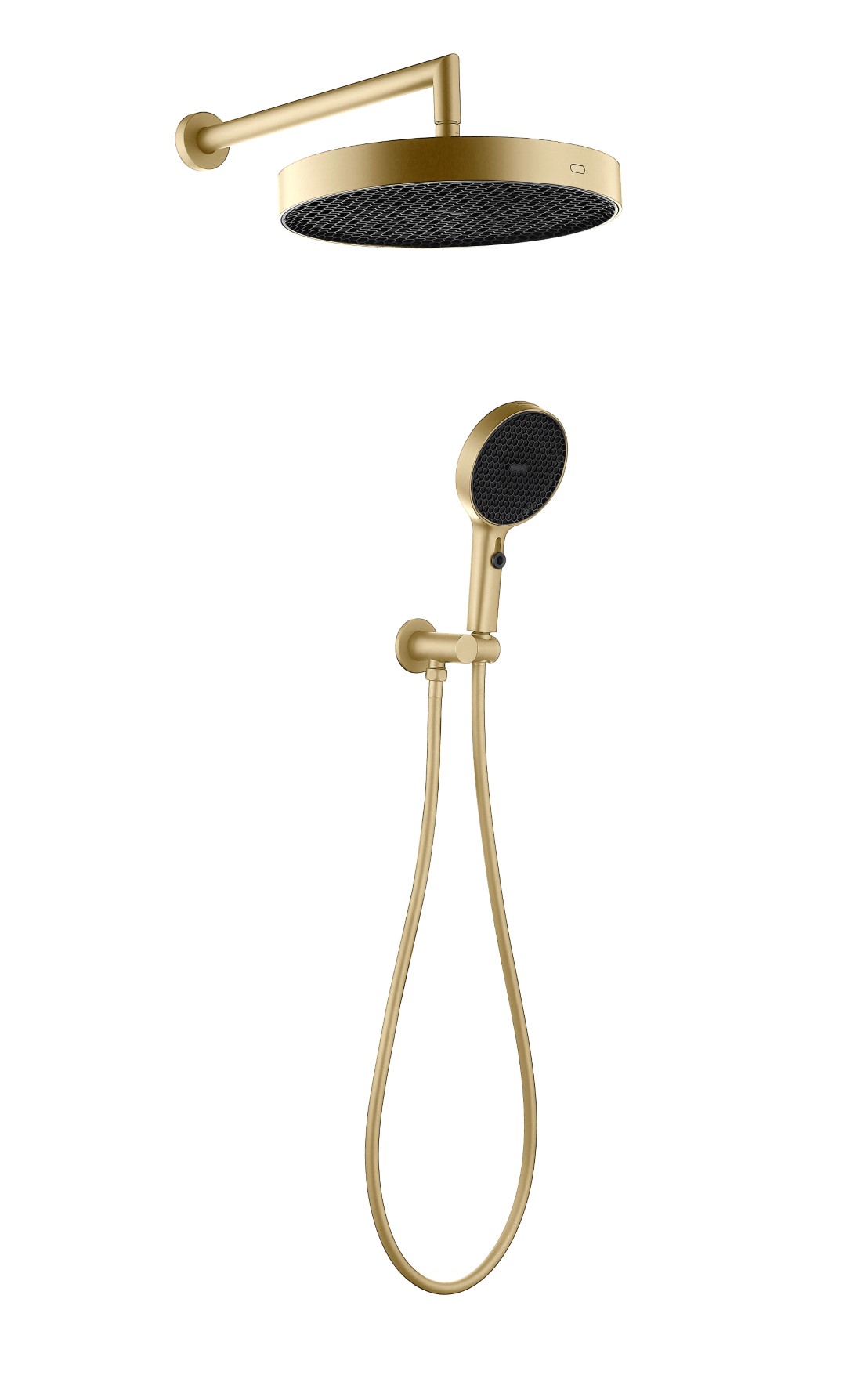 Лейка ручная+верхняя+выпуск+шланг Boheme CELL MATT GOLD 427-MG