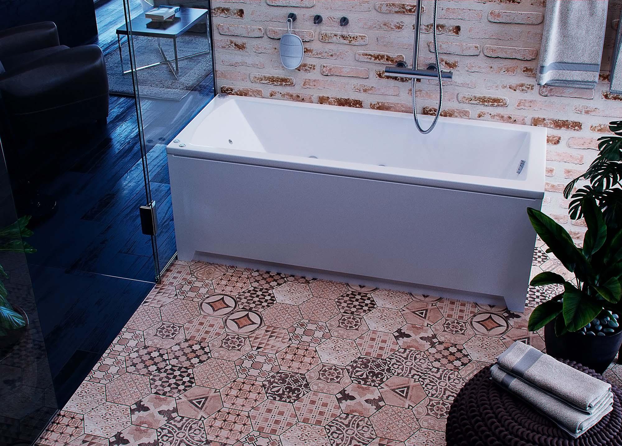 Акриловая ванна Aquatek Либра LIB170-0000024 170х70 см с фронтальным экраном (слив справа)