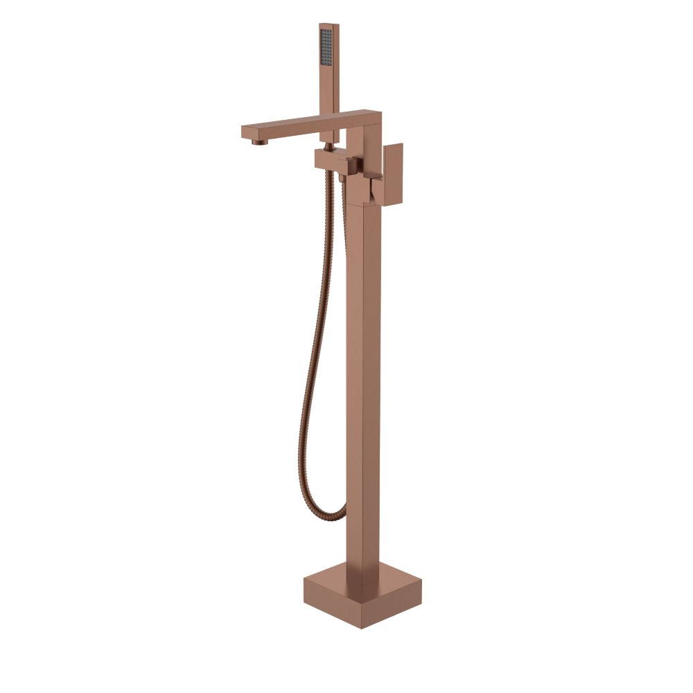 Смеситель напольный, Boheme QUBIC Brushed Bronze 479-BRB