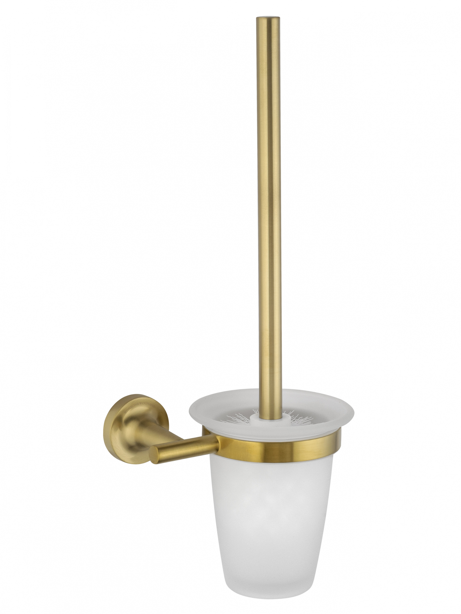 Туалетный ершик в комплекте WONZON & WOGHAND SIMPLE, Брашированное золото WW-6529-BG
