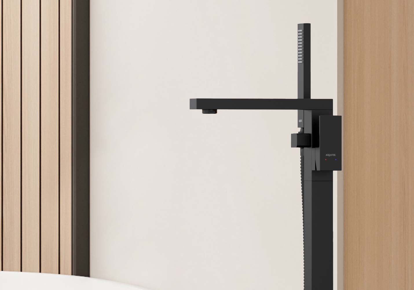 Смеситель Aquatek Либра AQ1645MB для ванны напольный