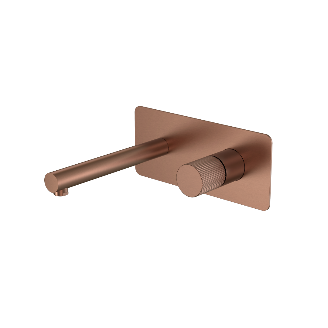 Смеситель Boheme STICK из стены BRUSHED BRONZE ручка LINEA 125-BRB.3