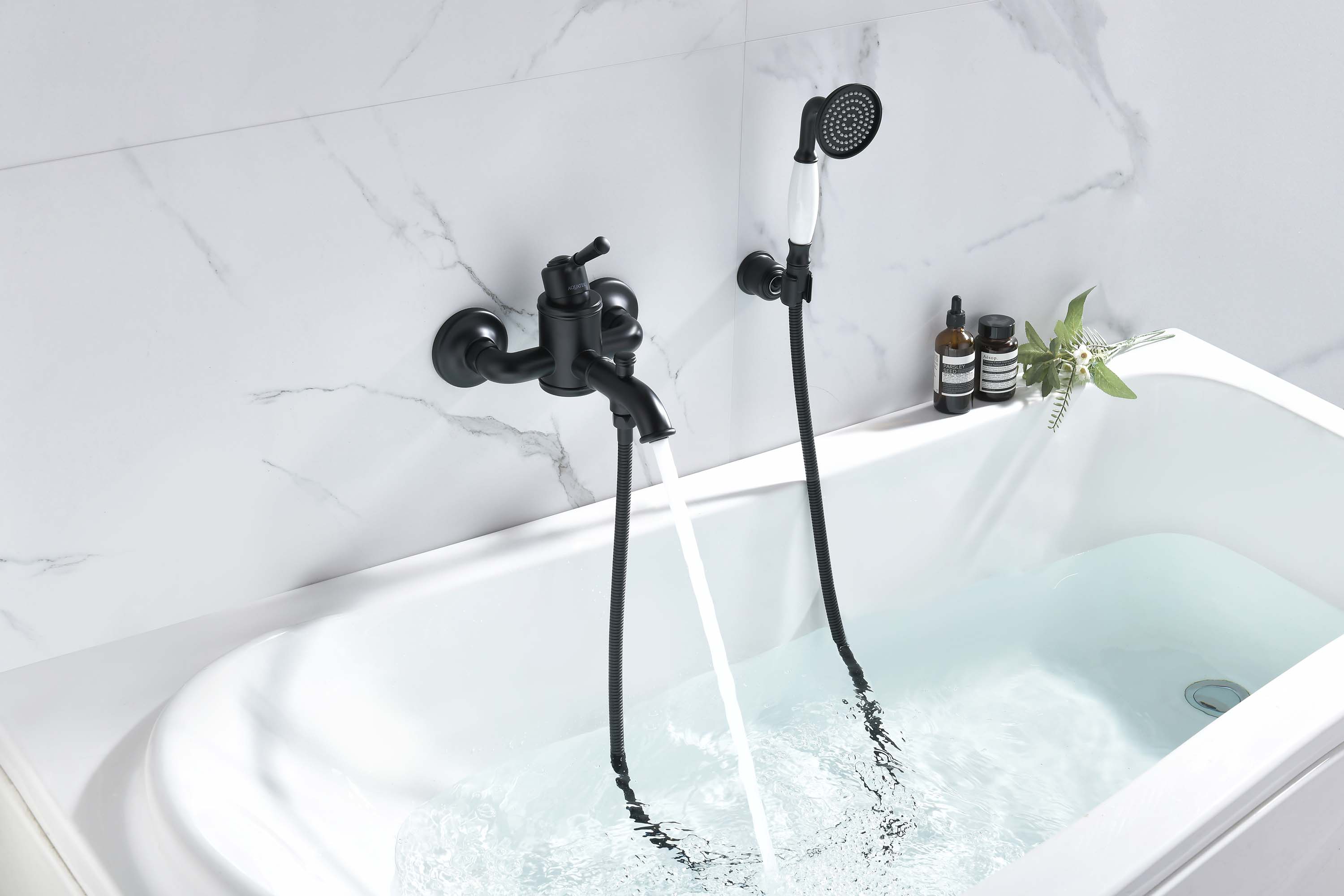 Смеситель для ванны с душевым набором Aquatek Классик AQ1549MB