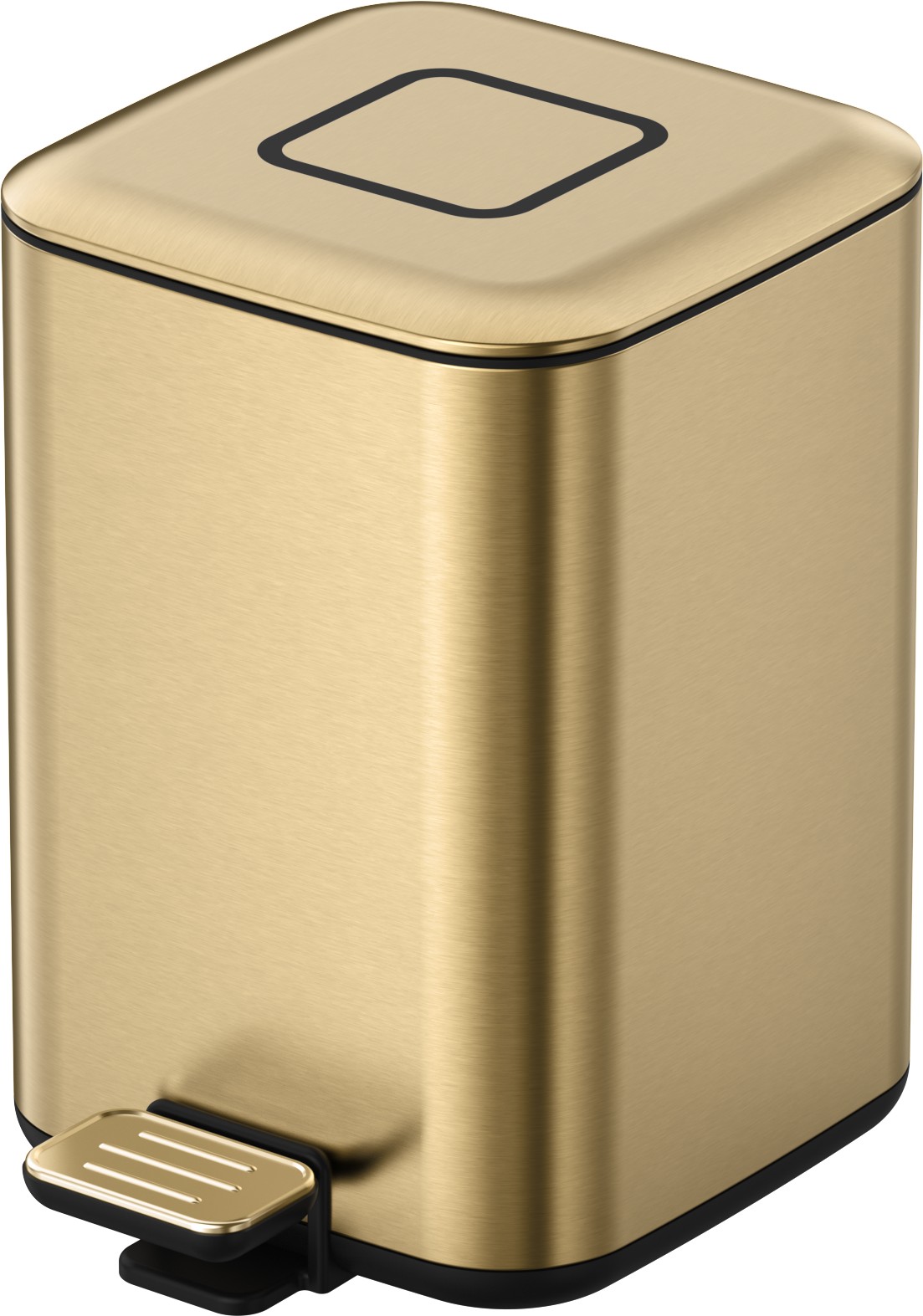 Ведро квадратное Boheme MattGold 10948-MG