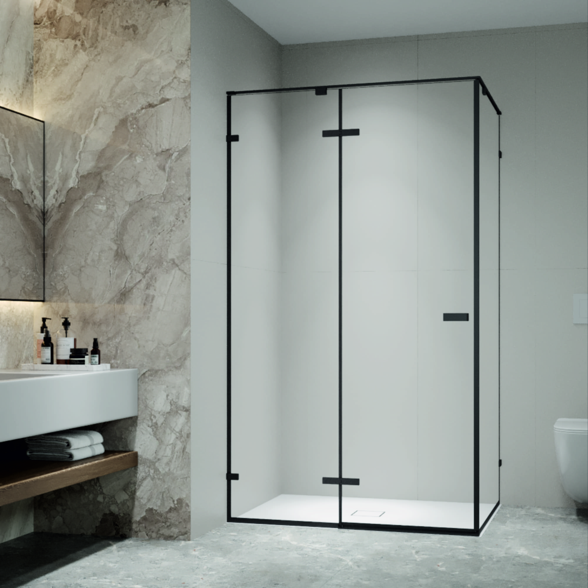 Душевой уголок RGW SV-040B 80х120 с распашной дверью