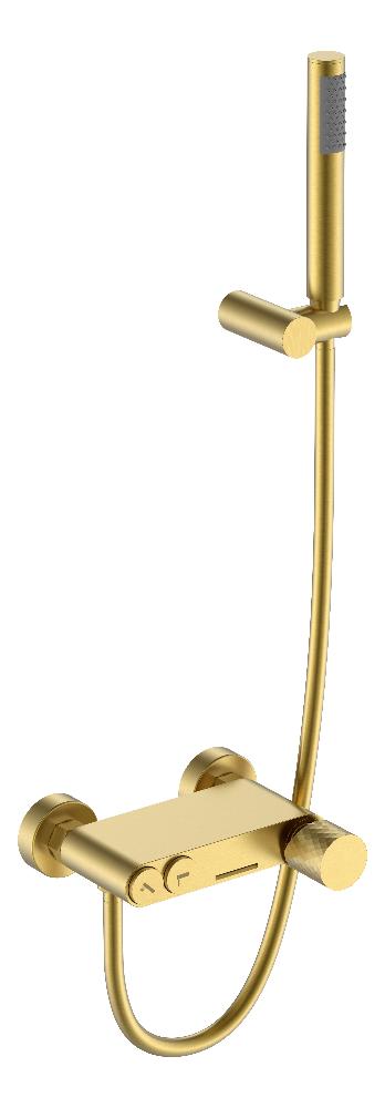 Смеситель Boheme STICK для ванны Matt Gold c ручкой DIAMOND 123-MG