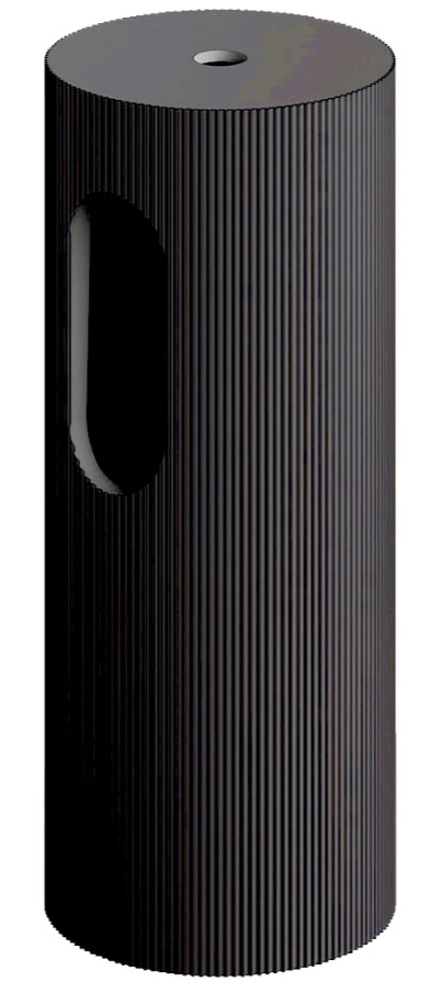 Пьедестал для раковины рифленый Armadi Art SOLE Corian 300*720 ANTRACIT 801-Base-Rib-A