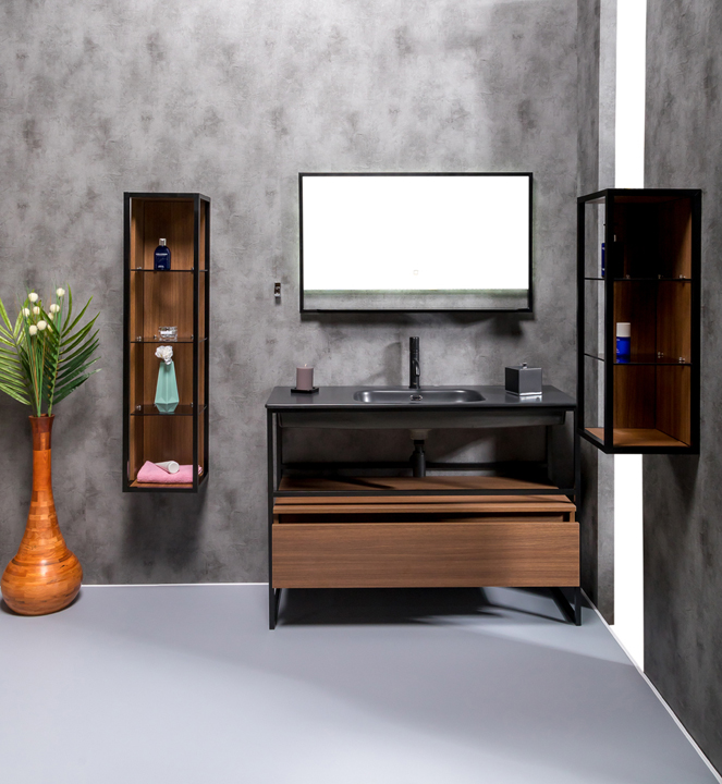 Ящик под консоль Armadi Art LOFT 120 dark wood, 1 полка 894-120-D
