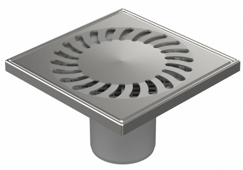 Трап для пола ALPEN-MCH 320 P DN50/55 пластик 150x150