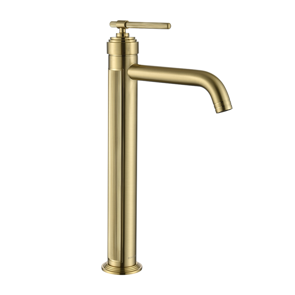 Смеситель для умывальника высокий Boheme ETERNA MATT GOLD 172-MG
