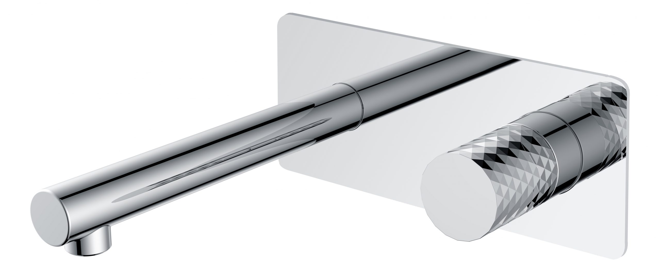 Смеситель Boheme STICK из стены CHROME DIAMOND CHROME 125-CRCR