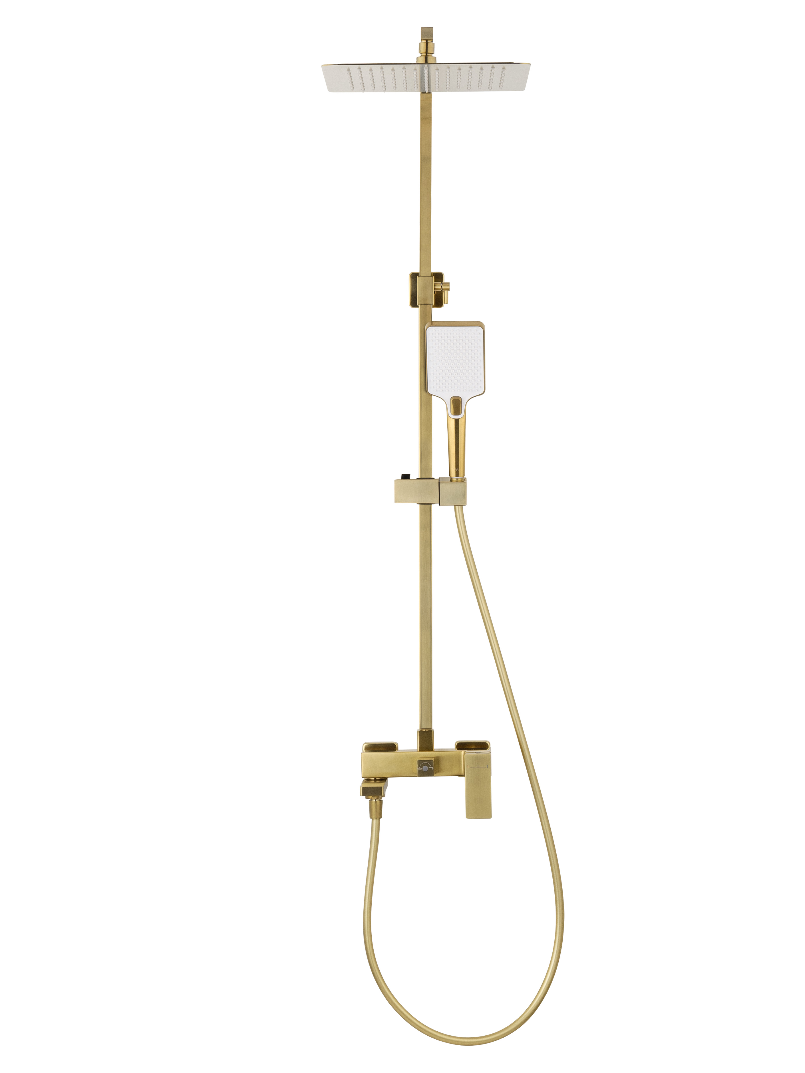 Душевая система WONZON & WOGHAND CUBE 2.0, Брашированное золото WW-88047068-BG