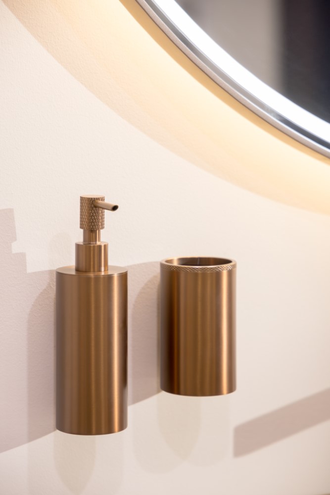Настенный стакан Boheme UNO BRUSHED BRONZE 10974-BRB