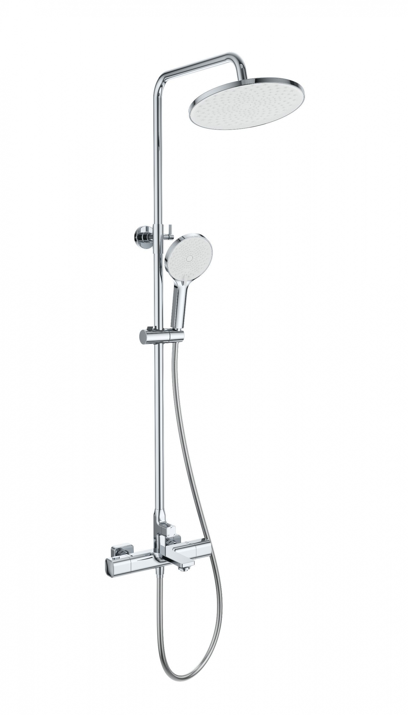Душевая система с термостатом WONZON & WOGHAND SOLID, Хром WW-C3011-A-CR