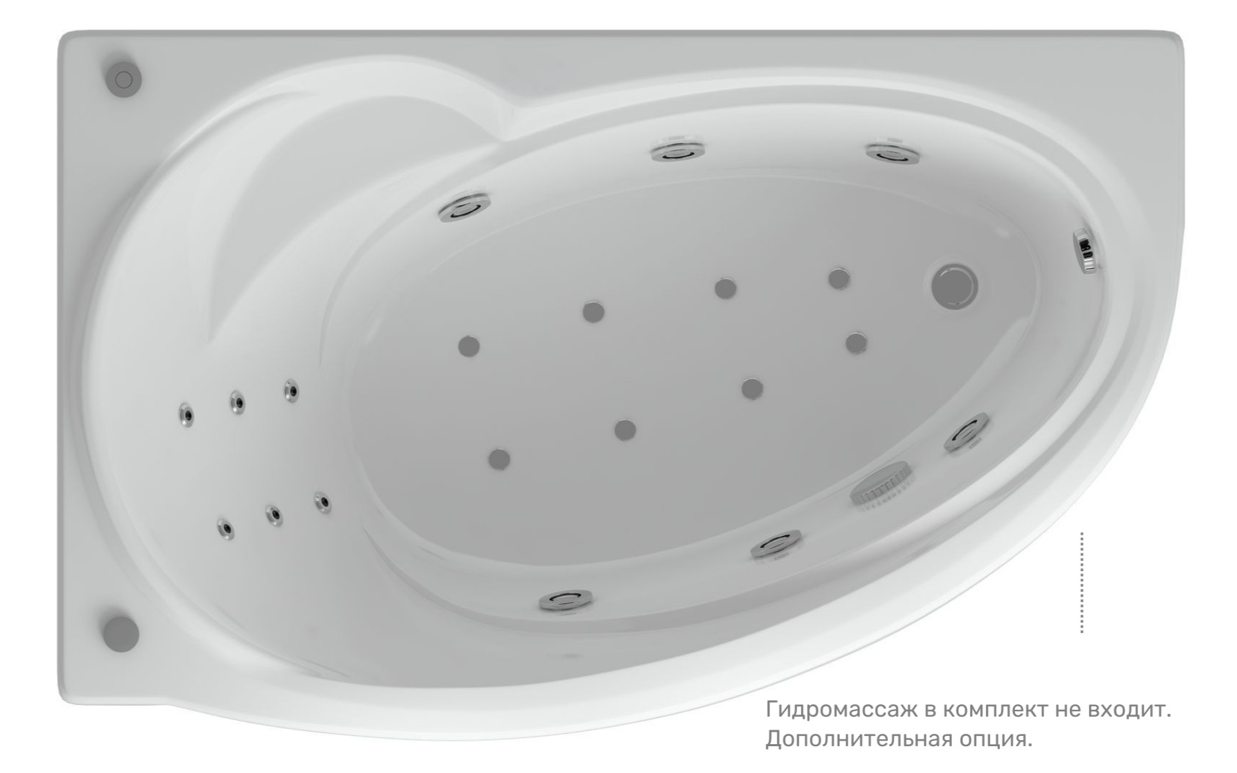 Акриловая ванна Aquatek Бетта 150 BET150-0000067 150х95 см, левая, с фронтальным экраном