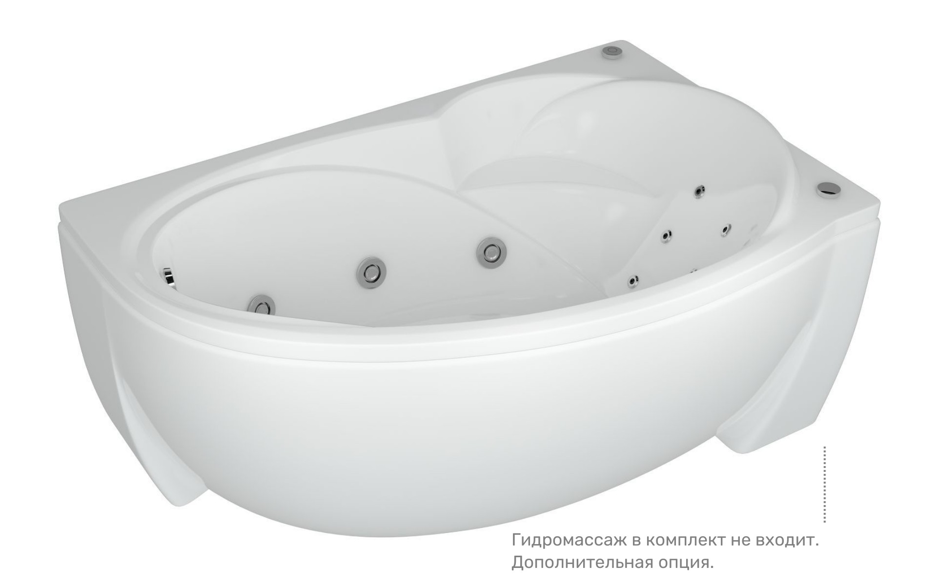 Акриловая ванна Aquatek Бетта 160 BET160-0000078 160х97 см, правая