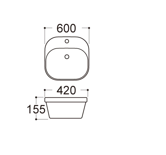 Раковина накладная Aquatek Амадео AQ5042-00