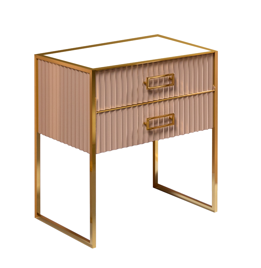 Тумба Armadi Art MONACO 80см h74см капучино глянец + золото под раковину чашу 867-080-CPG