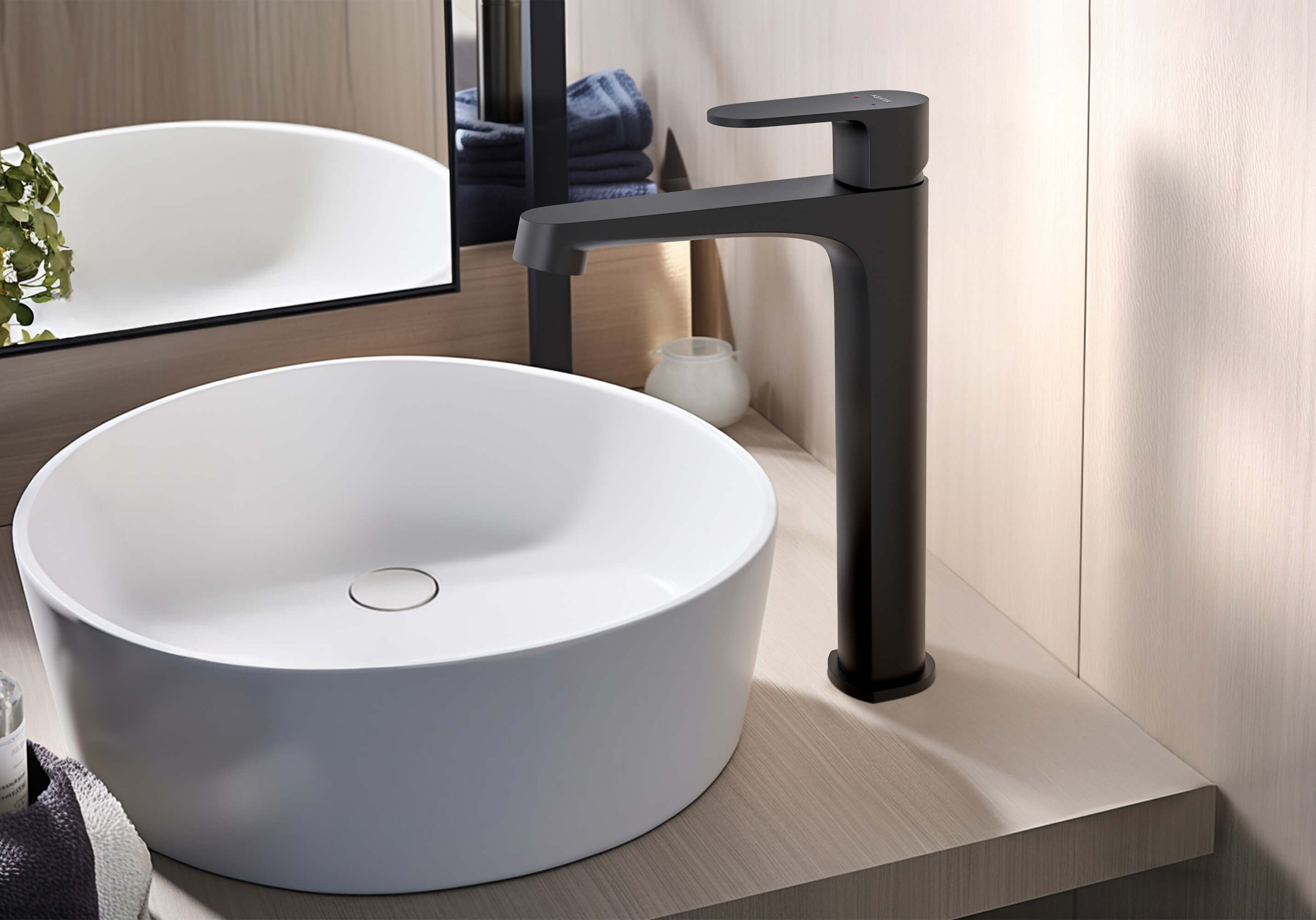 Смеситель Aquatek Оберон 240 AQ1204MB для раковины