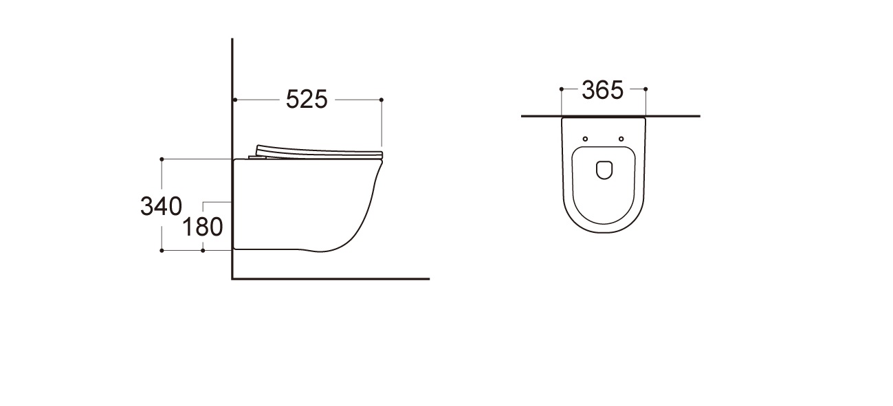 Унитаз подвесной безободковый Aquatek Классик AQ1111-00 с сиденьем Soft Close