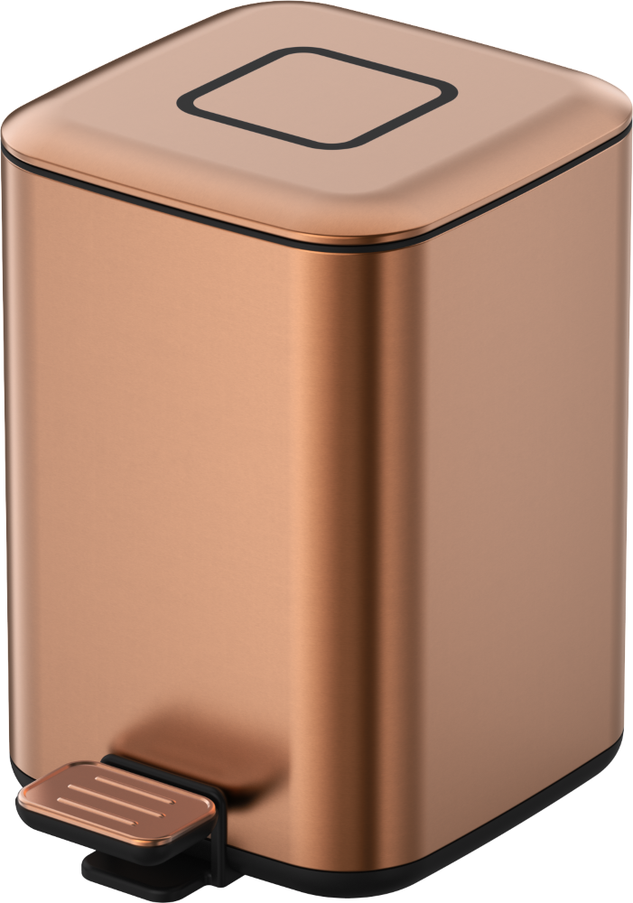 Ведро квадратное Boheme Brushed Bronze 10948-BRB