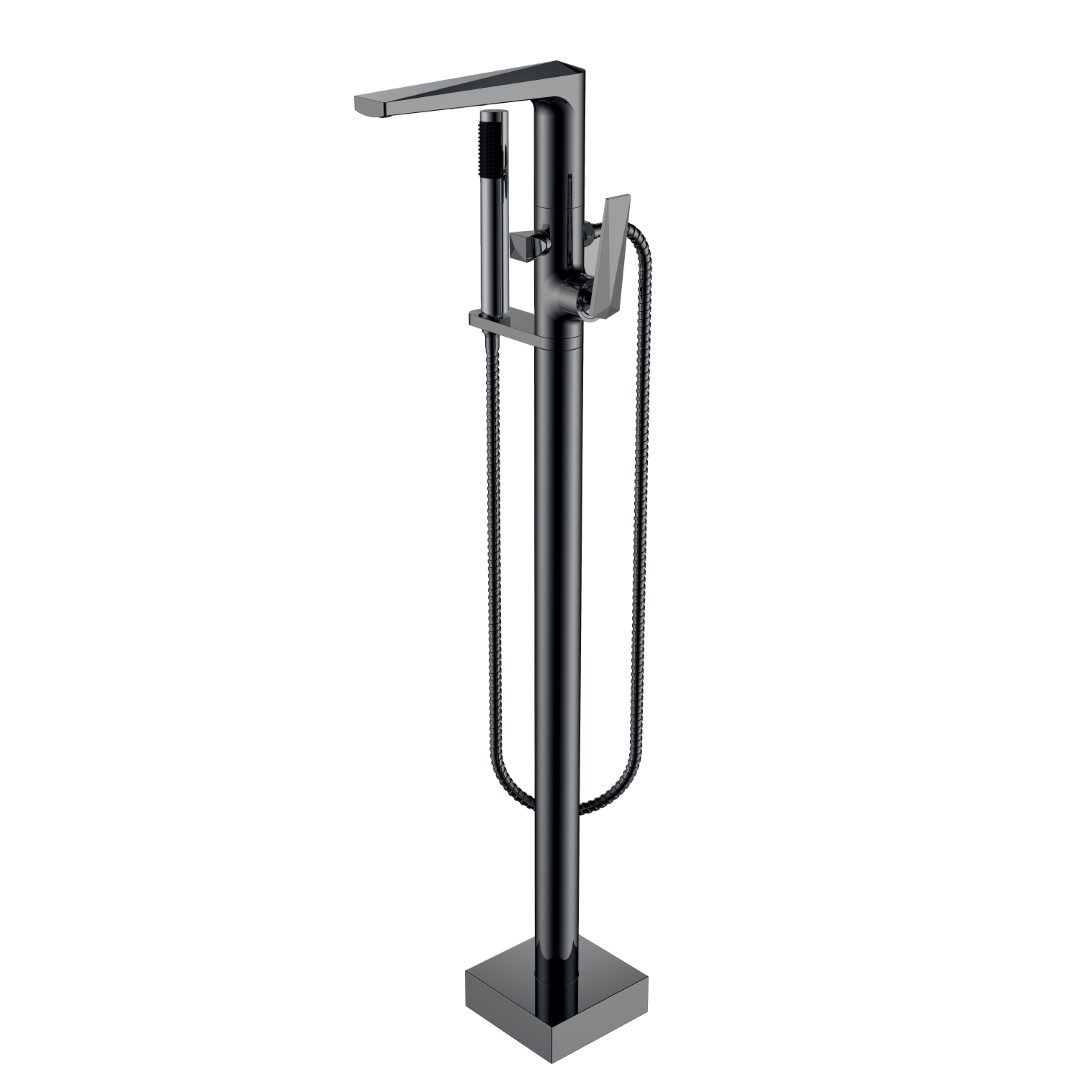 Смеситель напольный Boheme VENTURO Shine Gun Metall 379-SGM