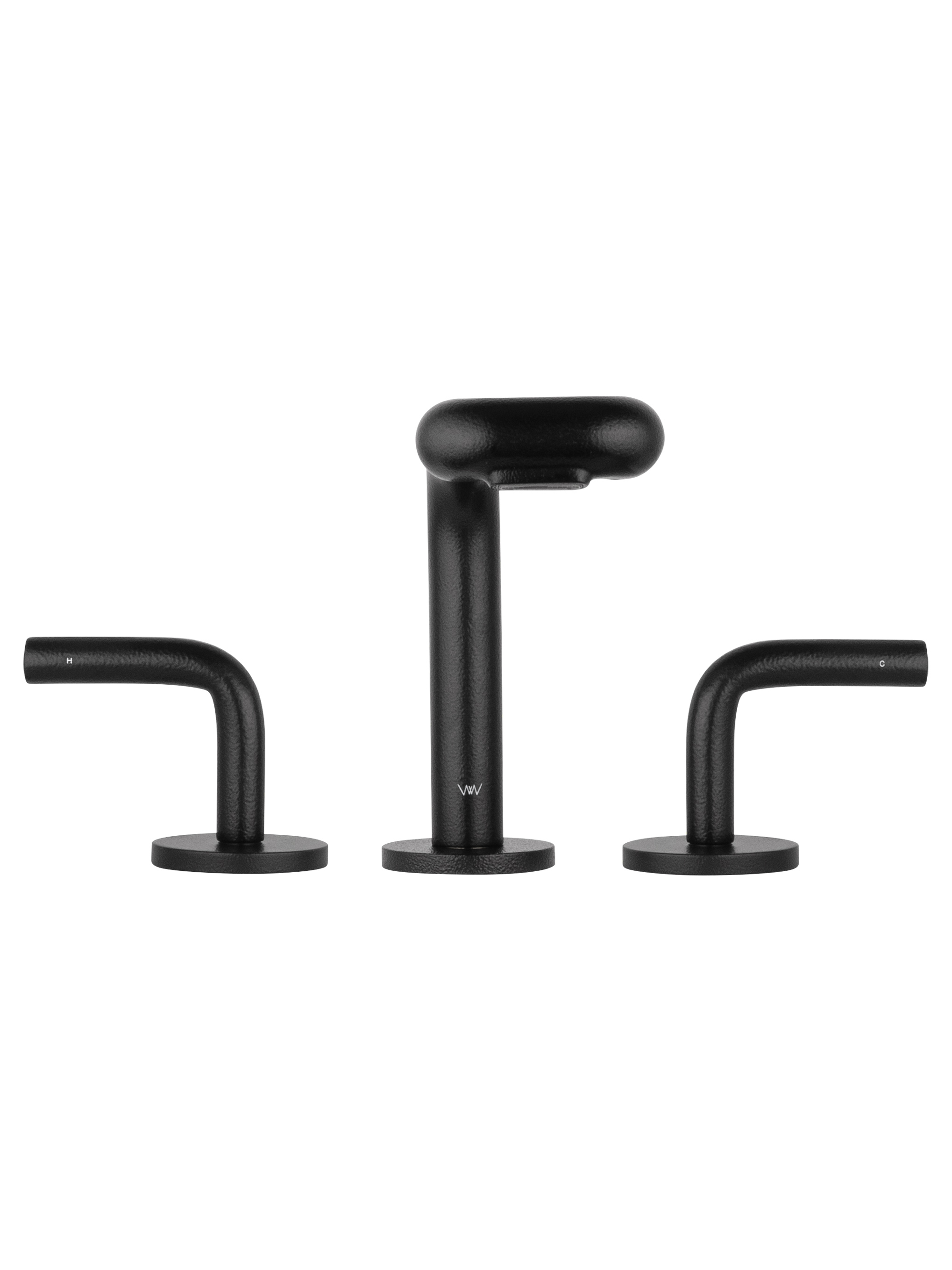Смеситель для раковины высокий WONZON & WOGHAND LOOP, Черный матовый WW-131-00-508