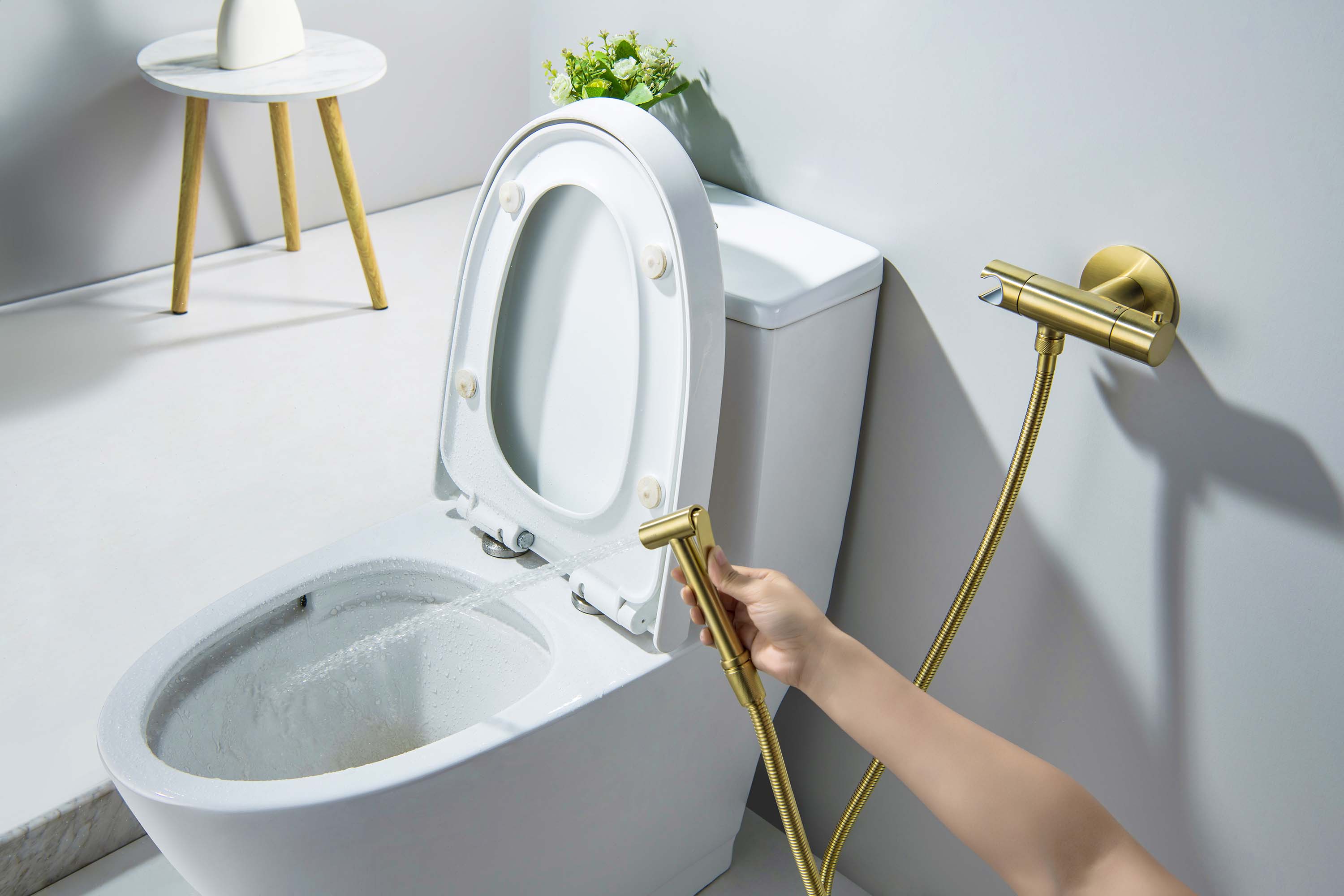 Гигиенический душ со смесителем Aquatek Оберон AQ1027BG