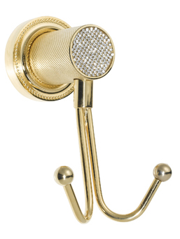Крючок двойной Boheme ROYALE CRISTAL GOLD 10926-G