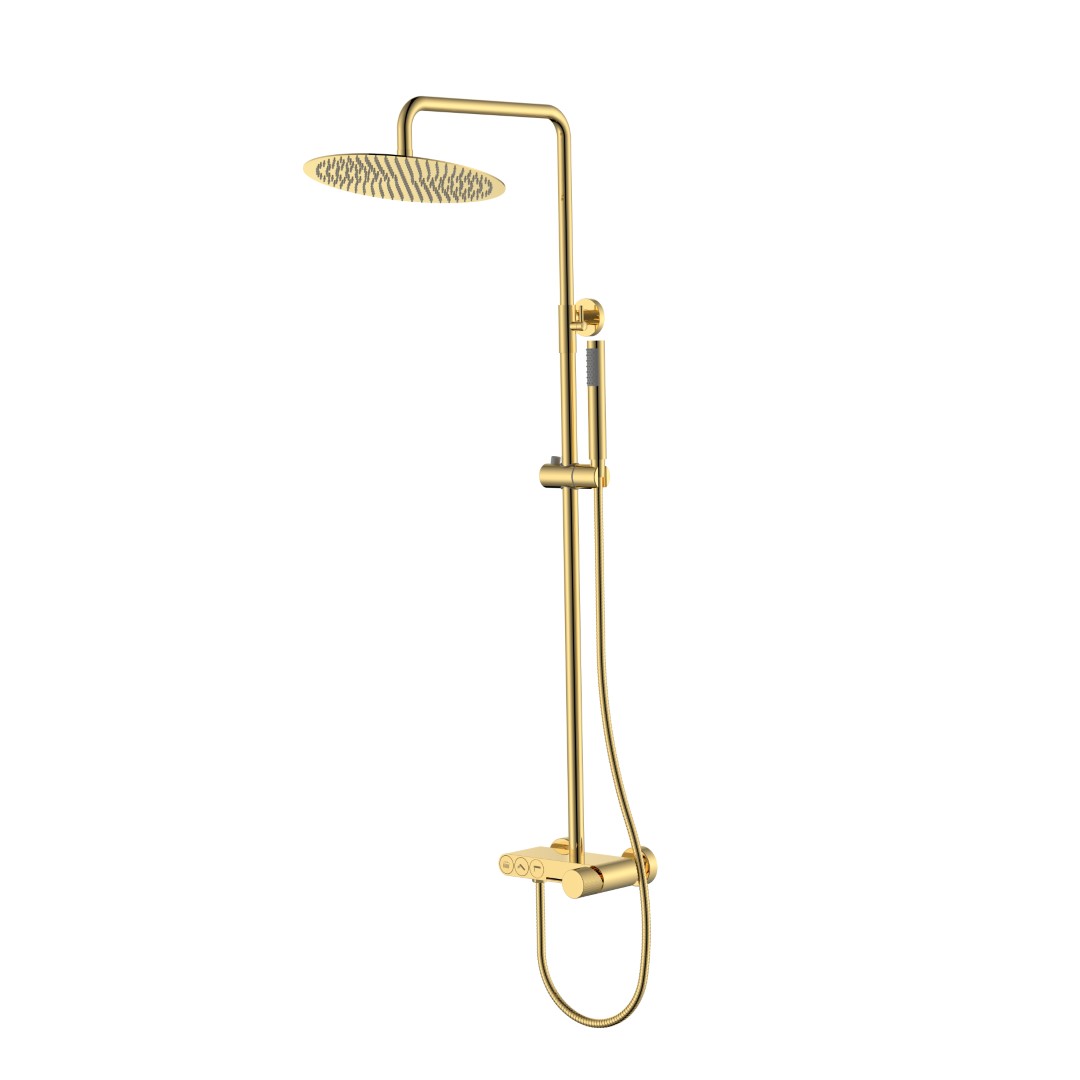 Стойка для душа Boheme STICK GOLD SPIRALE 128-GG.4