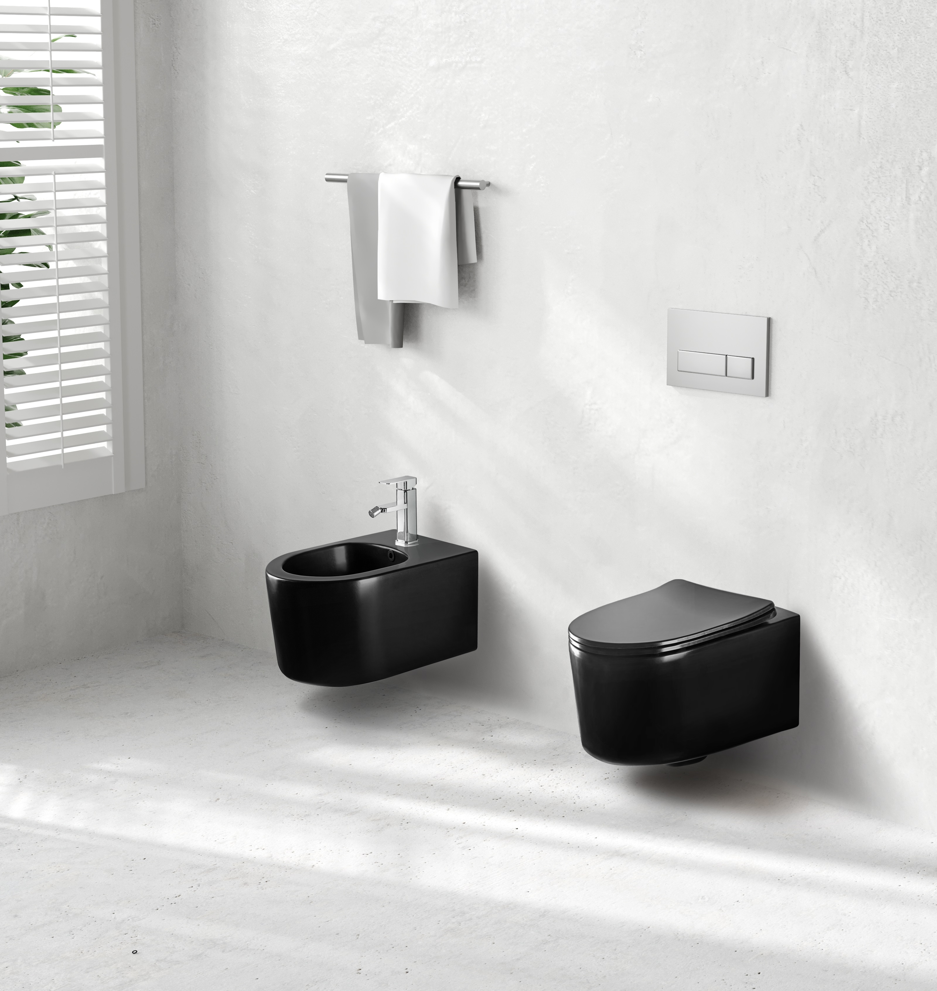 Подвесное биде Aquatek Мия AQ1004-MB черный матовый