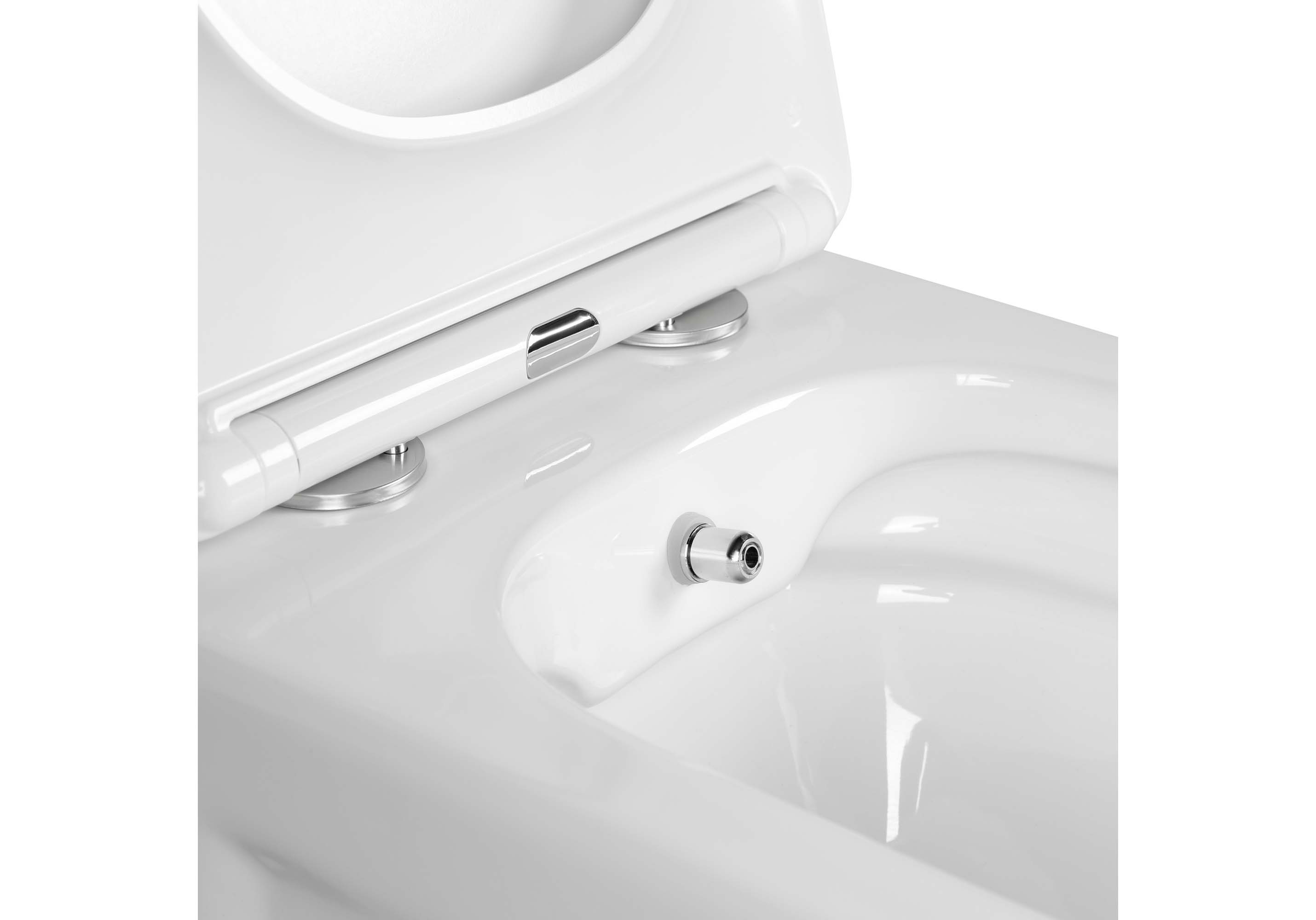 Унитаз подвесной безободковый Aquatek Дива AQ2012B-00 с функцией биде