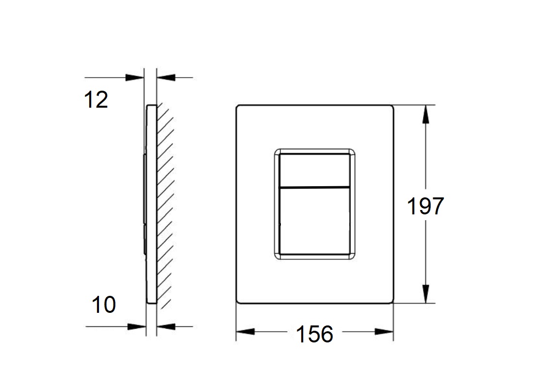 Кнопка смыва Aquatek Pneumo N PNN-0000003 хром матовый