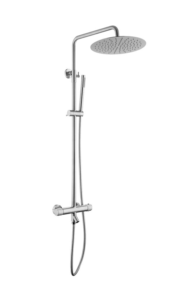 Стойка для душа c термостатом Boheme UNO Nickel Brush 468-T-NB