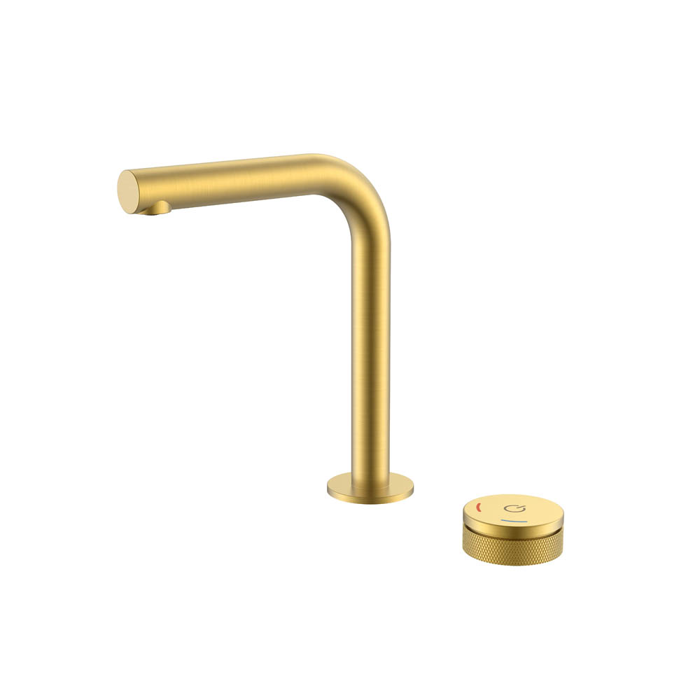 Смеситель автоматический для раковины на 2 отв. Boheme TECH Matt Gold 158-MG