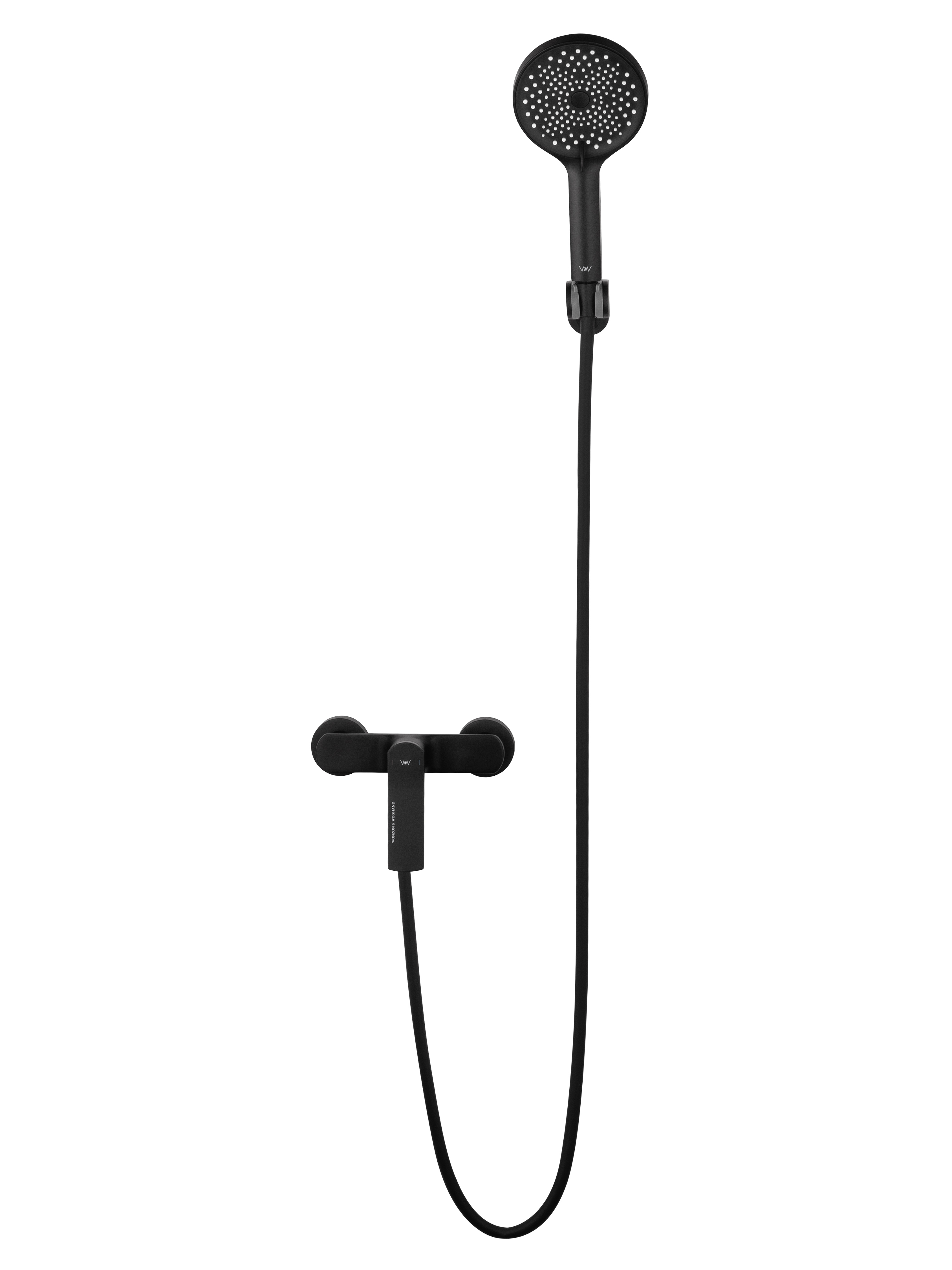 Смеситель для душа WONZON & WOGHAND, Черный матовый WW-B2585-MB