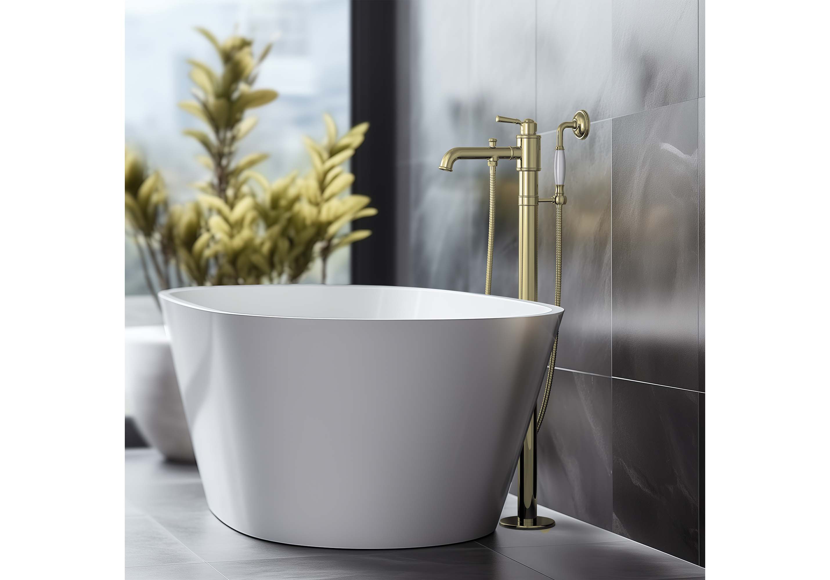 Смеситель Aquatek Классик AQ1545PG для ванны напольный