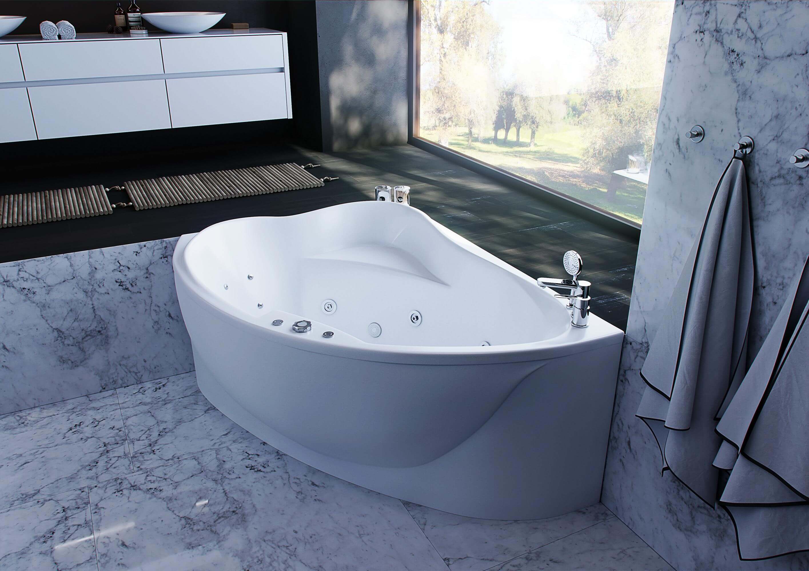 Акриловая ванна Aquatek Альтаир 160х110 ALT160-0000067 левая