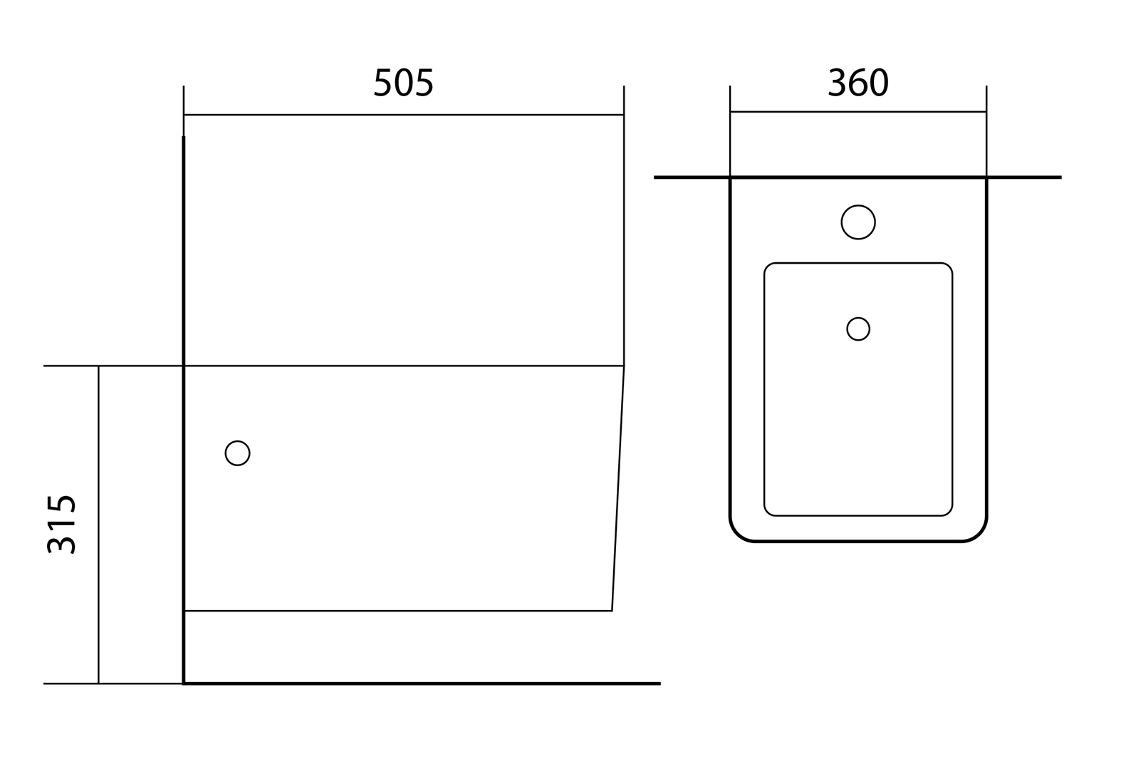 Подвесное биде Aquatek Либра New AQ0506N-00