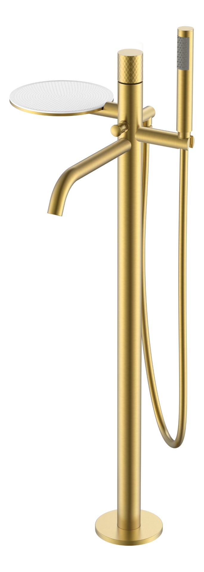 Смеситель Boheme STICK напольный Matt Gold DIMOND 129-MG
