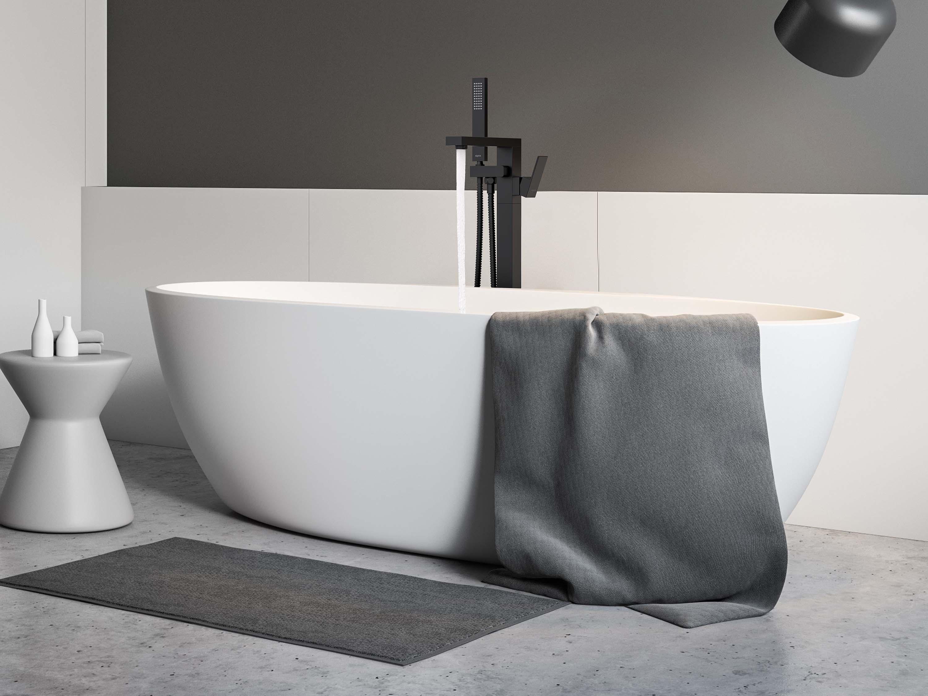 Смеситель Aquatek Либра AQ1645MB для ванны напольный