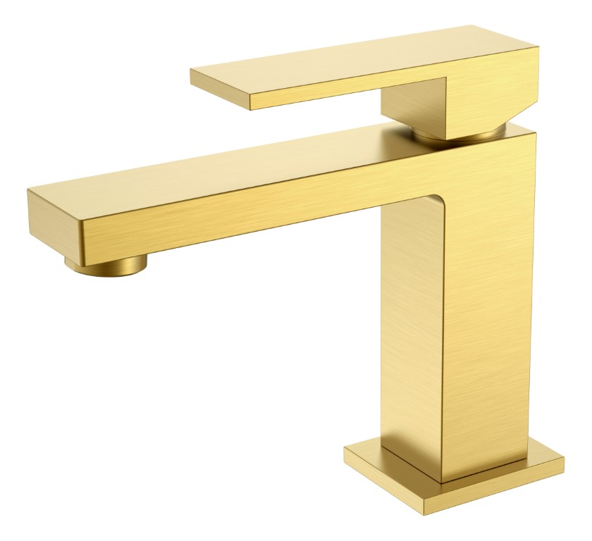 Boheme Cмеситель для умывальника Qubic Matt Gold 471-MG