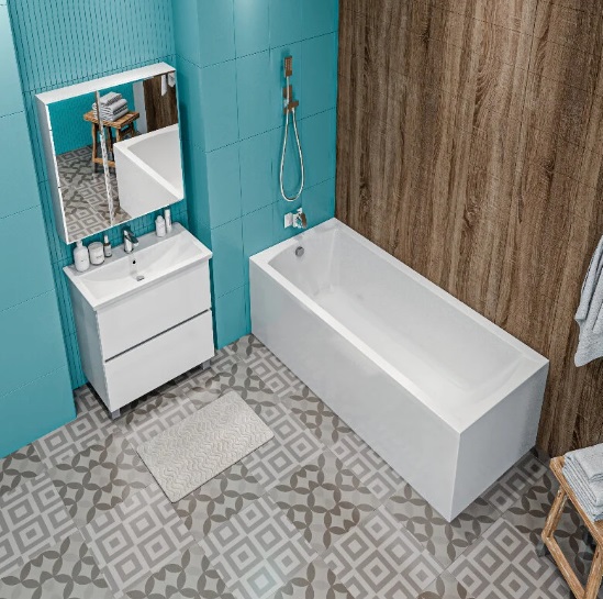 Ванна акриловая 1MarKa Modern 140x70 см Стандарт 1+