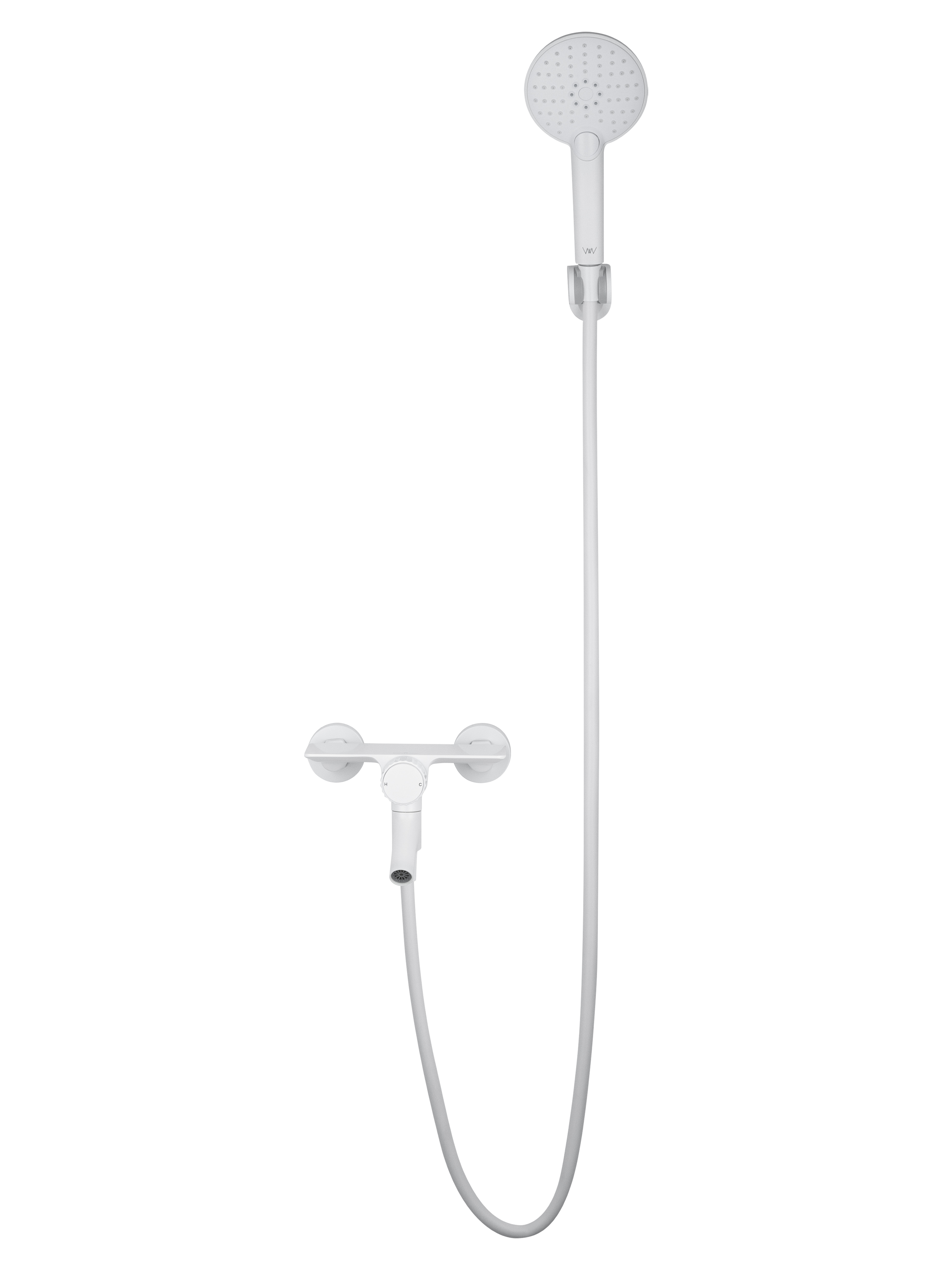 Смеситель для ванны с душем WONZON & WOGHAND CLICK, Белый матовый WW-FE05L221-MW
