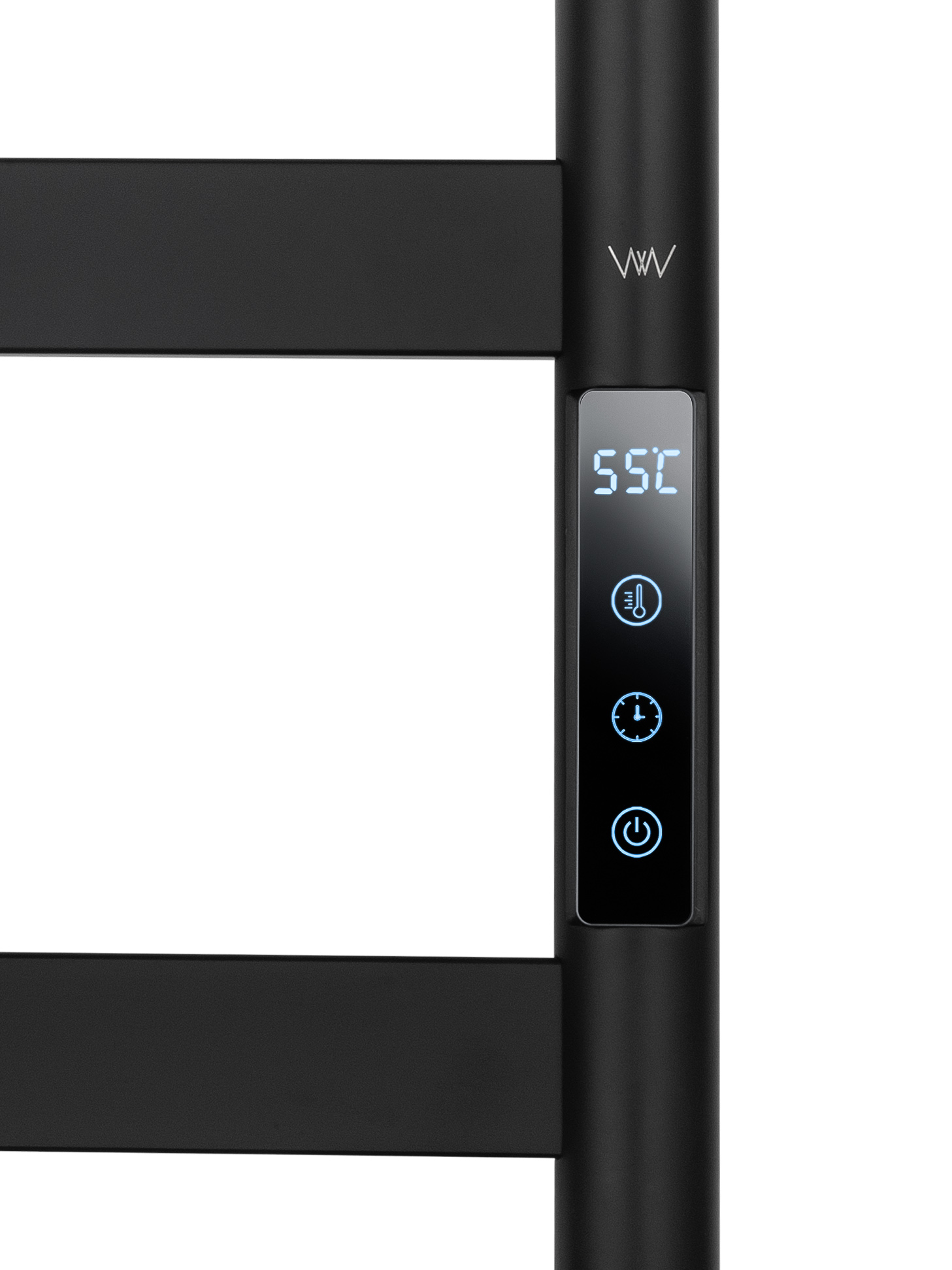 Полотенцесушитель электрический WONZON & WOGHAND ESSEN, Черный матовый WW-A405-MB