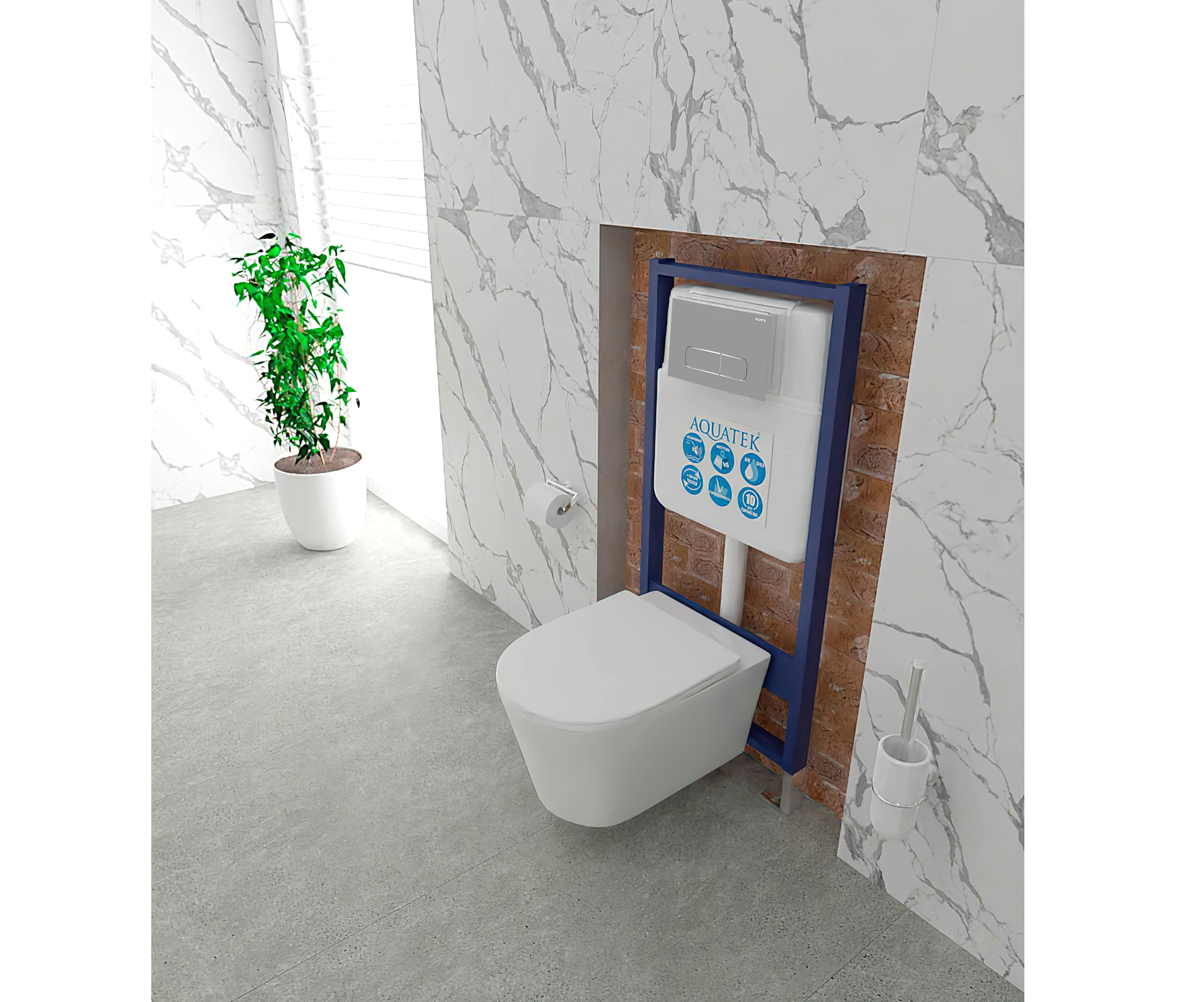 Кнопка смыва Aquatek KDI-0000016 хром