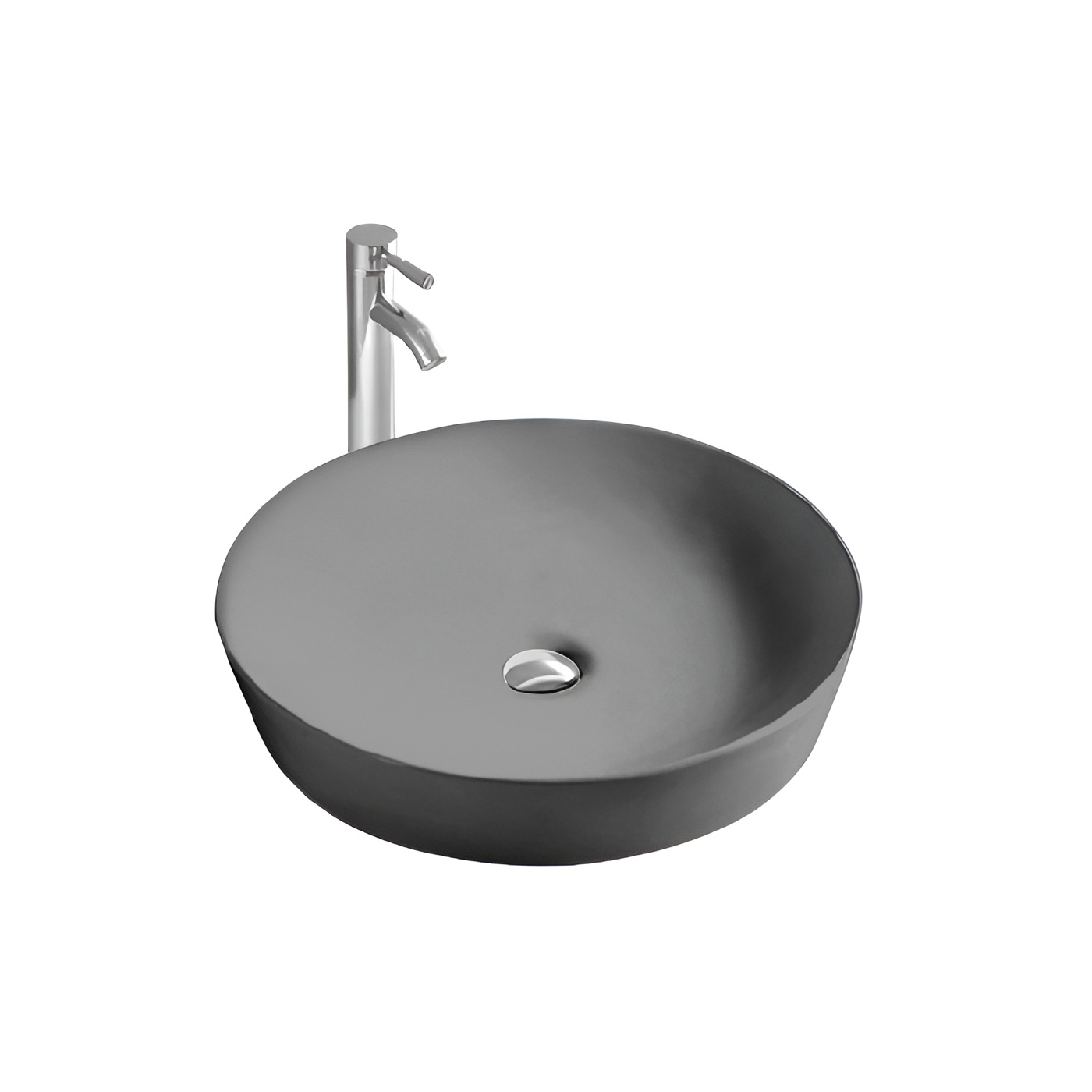 Раковина накладная Aquatek Европа AQ5558-MG серый матовый