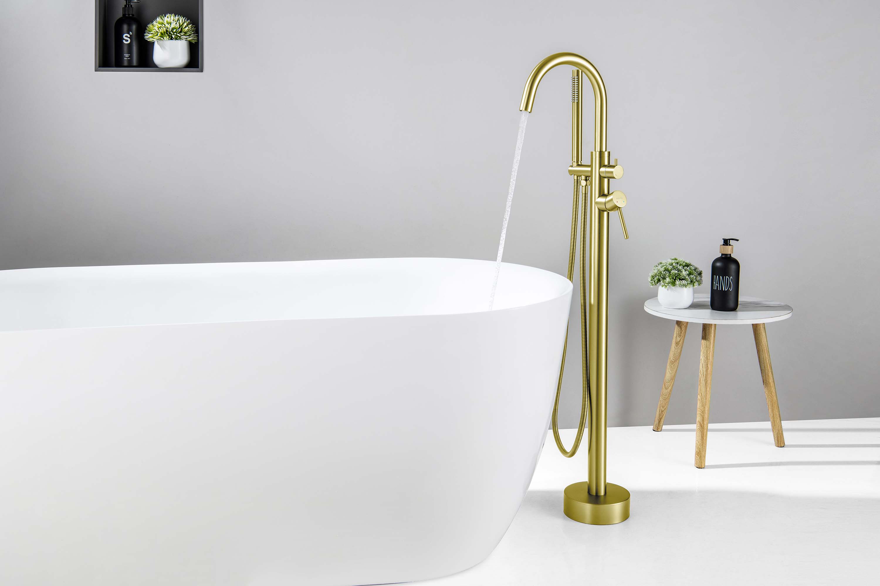 Смеситель Aquatek Европа AQ1345BG для ванны напольный