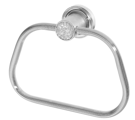 Полотенцедержатель кольцо Boheme ROYALE CRISTAL ХРОМ 10925-CR